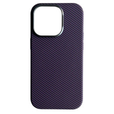Чохол iPhone 14 Pro Max Kevlar material with MagSafe purple