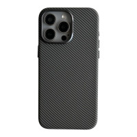 Чохол iPhone 15 Pro Kevlar material with MagSafe gray