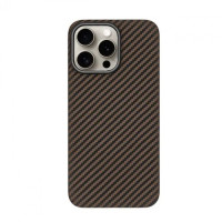 Чохол iPhone 15 Pro Kevlar material with MagSafe brown