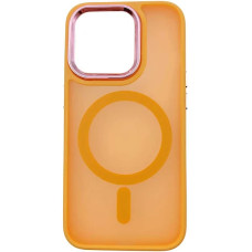 Чохол iPhone 15 Pro Hybrid with MagSafe orange
