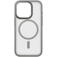 Чохол iPhone 15 Pro Max Hybrid with MagSafe gray