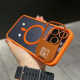 Чохол iPhone 15 Pro Crystal Stand Double with MagSafe orange