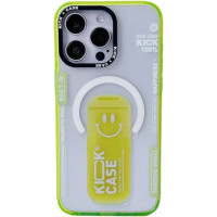 Чохол iPhone 15 Pro Max Kick case Stand with MagSafe green
