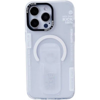 Чохол iPhone 15 Pro Kick case Stand with MagSafe white