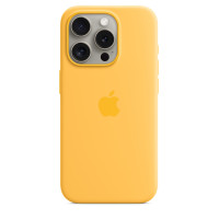 Чохол iPhone 15 Pro Max Silicone Case with MagSafe sunshine