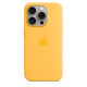 Чохол iPhone 15 Silicone Case with MagSafe sunshine