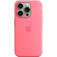 Чохол iPhone 15 Pro Max Silicone Case with MagSafe pink