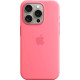 Чохол iPhone 15 Silicone Case with MagSafe pink