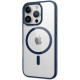 Чохол iPhone 15 Plus Rock Guard Clear with Magnetic blue
