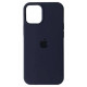 Чохол iPhone 16 Silicone Case Full midnight blue