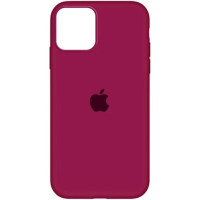 Чохол iPhone 13 Pro Max Silicone Case Full rose red