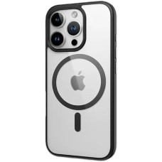 Чохол iPhone 16 Pro Clear with MagSafe black
