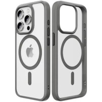 Чохол iPhone 16 Pro Rock Guard Clear with Magnetic gray