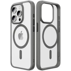 Чохол iPhone 16 Pro Rock Guard Clear with Magnetic gray