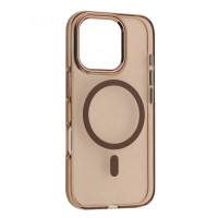 Чохол iPhone 16 Pro Max Clear full color with MagSafe gold