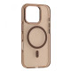 Чохол iPhone 16 Pro Max Clear full color with MagSafe gold