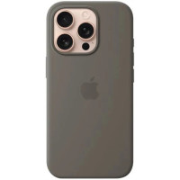 Чохол iPhone 16 Pro Silicone Case with MagSafe stone gray