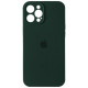 Чохол iPhone 12 Pro Max Silicone Case Full Camera Cyprus green