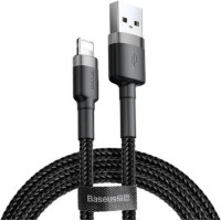 USB кабель Lightning 300cm Baseus Cafule 2A black gray