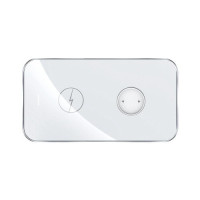 Бездротова зарядка Rock Leather 2in1 W32 white