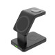 Бездротова зарядка стенд AY31 3 in 1 Fast 15W black