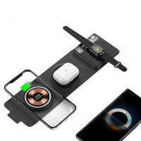 Бездротова зарядка стенд Travel 3 in 1 T01 15W black