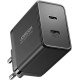 Мережева зарядка JoyRoom Dual PD 40W black JR-TCF09
