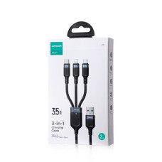 USB кабель 120cm JoyRoom 3 in 1 Speedy 30W black A21 SA21-1T3