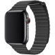 Ремінець Apple watch 42/44/45/46/49 mm Leather Loop Black