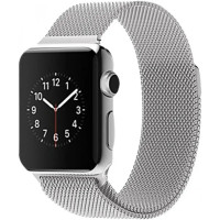Ремінець Apple watch 42/44/45/46/49 mm Milanese Loop Metal Silver