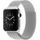 Ремінець Apple watch 42/44/45/46/49 mm Milanese Loop Metal Silver