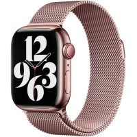Ремінець Apple watch 42/44/45/46/49 mm Milanese Loop Metal Rose Gold (рожеве золото)
