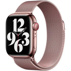 Ремінець Apple watch 42/44/45/46/49 mm Milanese Loop Metal Rose Gold (рожеве золото)