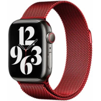 Ремінець Apple watch 38/40/41/42 Series 10/mm Milanese Loop Metal Red