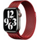 Ремінець Apple watch 38/40/41/42 Series 10/mm Milanese Loop Metal Red