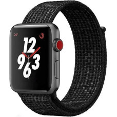 Ремінець Apple Watch 42/44/45/46/49 mm Nylon Sport Loop Black