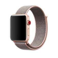 Ремінець Apple Watch 42/44/45/46/49 mm Nylon Sport Loop Pink Sand