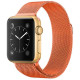 Ремінець Apple watch 42/44/45/46/49 mm Milanese Loop Metal Orange