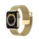 Ремінець Apple watch 38/40/41/42 Series 10/mm Milanese Loop Metal Light Gold