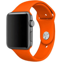 Ремінець Apple watch 38/40/41/42 Series 10/mm Sport Band Orange (S)