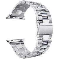 Ремінець Apple watch 42/44/45/46/49 mm Metal 3-bead silver