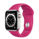 Ремінець Apple watch 38/40/41/42 Series 10/mm Sport Band Dragon fruit (S)