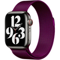 Ремінець Apple watch 42/44/45/46/49 mm Milanese Loop Metal Purple