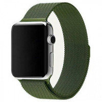 Ремінець Apple watch 38/40/41/42 Series 10/mm Milanese Loop Metal Virid
