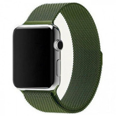 Ремінець Apple watch 38/40/41/42 Series 10/mm Milanese Loop Metal Virid