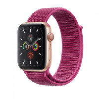 Ремінець Apple watch 38/40/41/42 Series 10/mm Nylon Sport Loop Dragon Fruit
