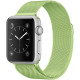 Ремінець Apple watch 42/44/45/46/49 mm Milanese Loop Metal Neon Green