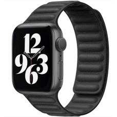 Ремінець Apple watch 38/40/41/42 Series 10/mm Leather Loop Black