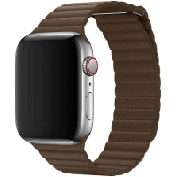 Ремінець Apple watch 38/40/41/42 Series 10/mm Leather Loop Brown