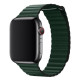 Ремінець Apple watch 38/40/41/42 Series 10/mm Leather Loop Green